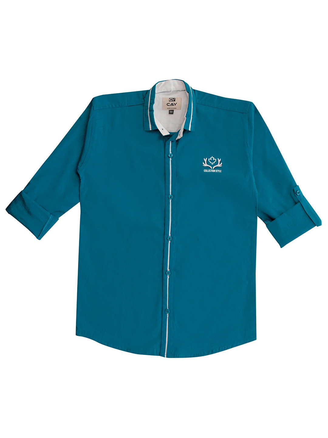 CAY Boys Standard Spread Collar Cotton Shirt