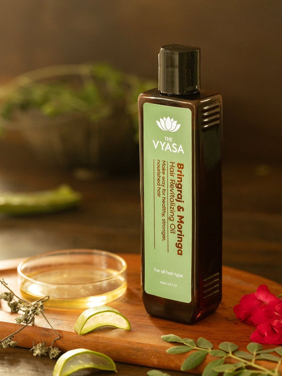 THE VYASA Bhringraj & Moringa Hair Revitalizing Oil - 200 ml