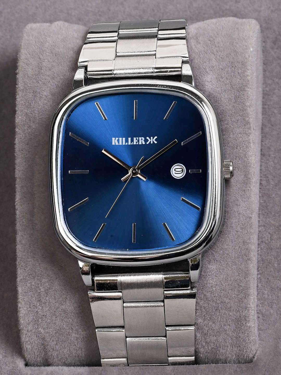 Killer Men Stainless Steel Bracelet Style Straps Analogue Watch Timewear 5023 Sky Blue