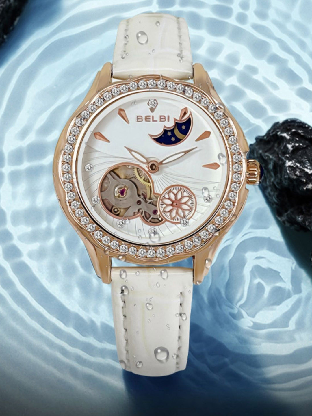 Belbi Women Leather Straps Analogue Watch BL111_877253227949