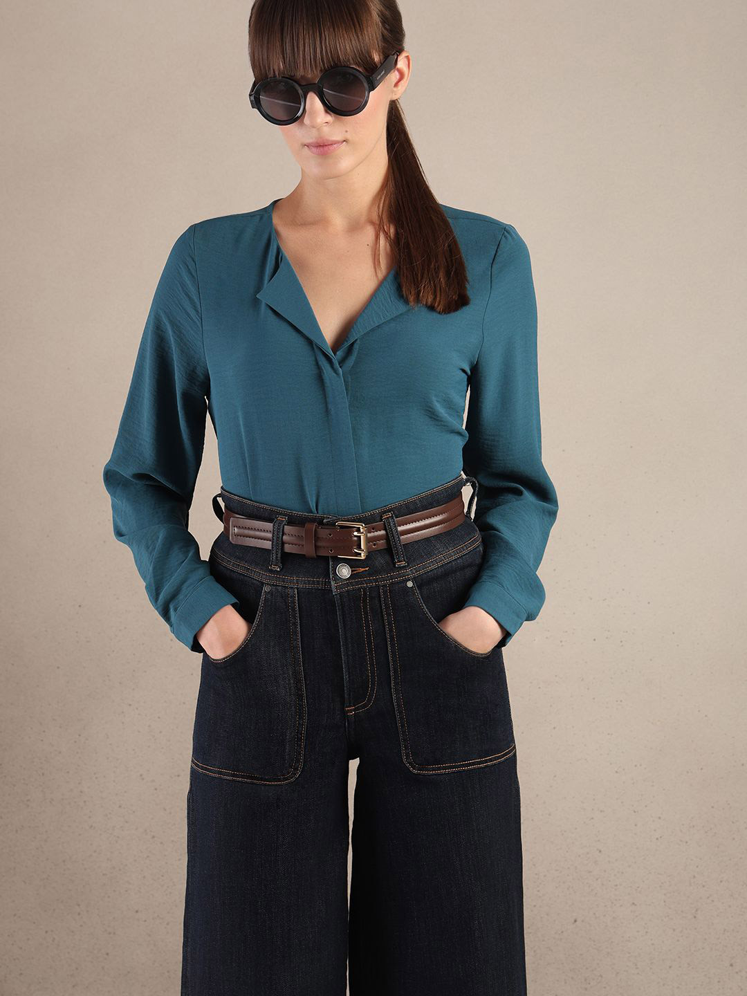 Vero Moda Hope Lapel Collar Regular Fit Casual Shirt