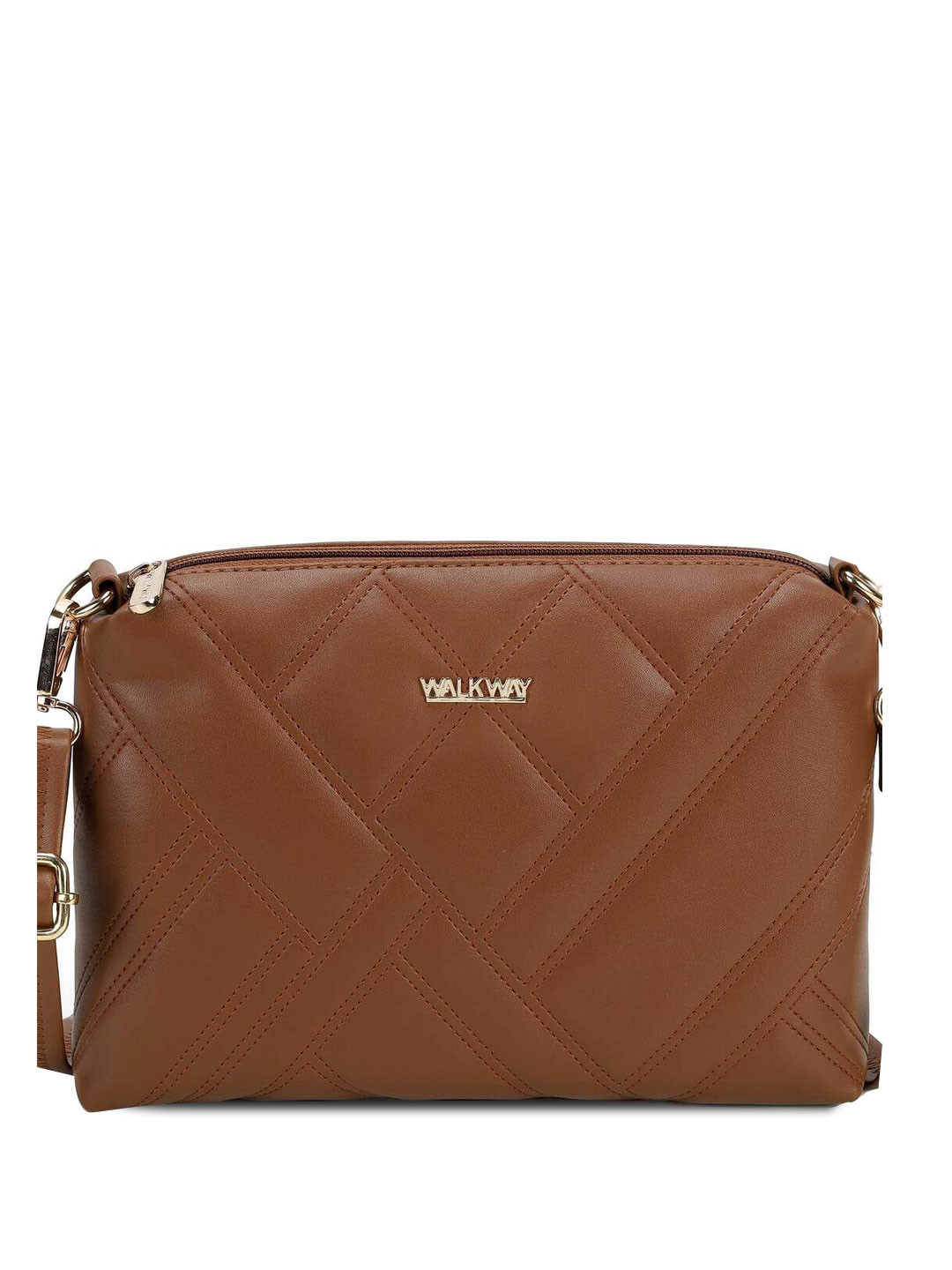 WALKWAY by Metro Textured Bowling Sling Bag With Quilted