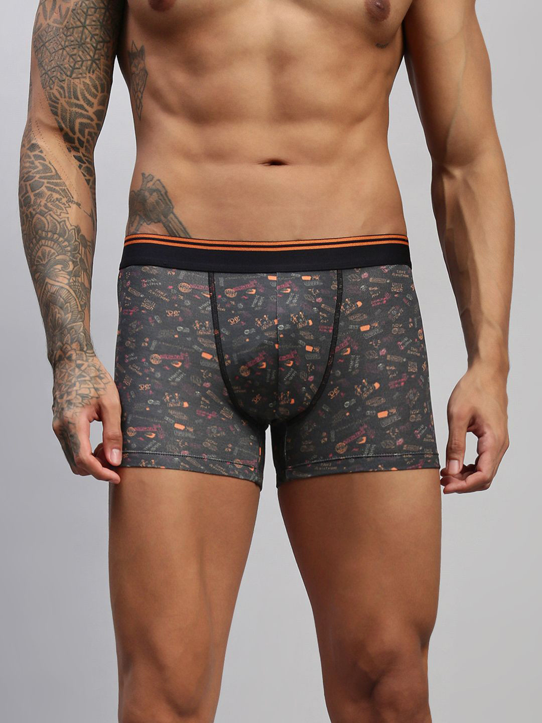 HAYU Men Printed Low-Rise Short Trunk HUTR_003_TBL_1PC