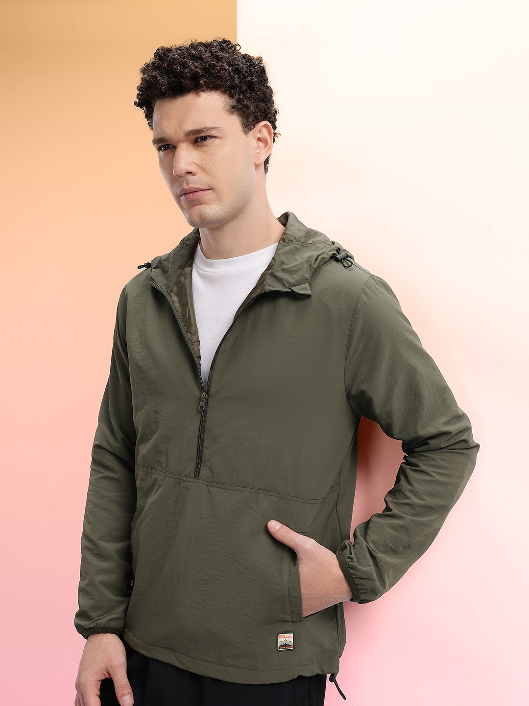 HRX by Hrithik Roshan Outdoor Half-Zippered Sporty Jacket