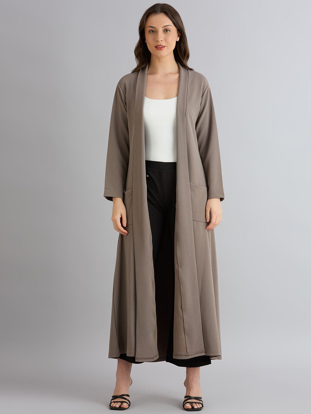 Smarty Pants Lightweight Longline Open Front Jacket