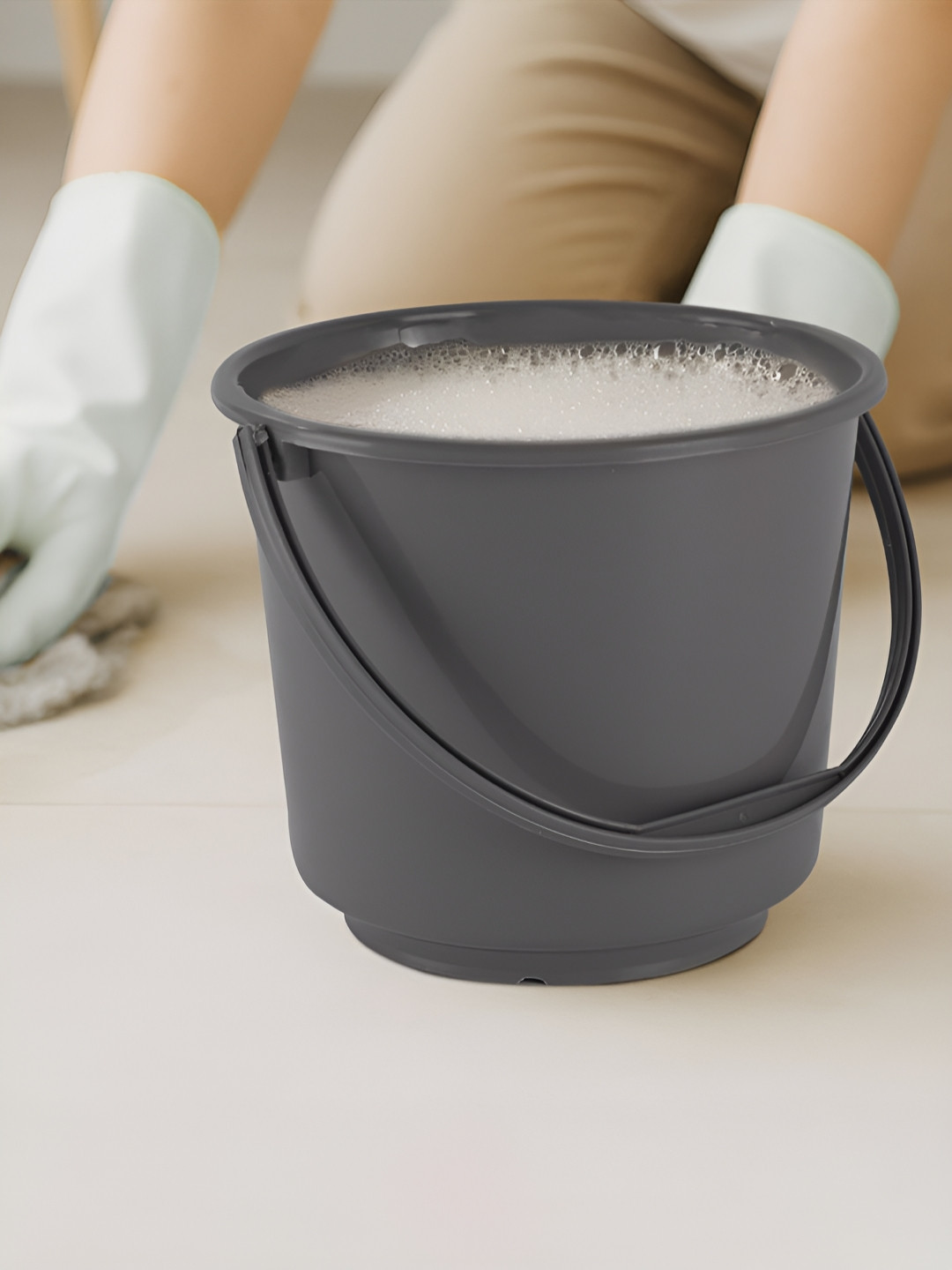 Aura Grey Bucket Bath Accessories 5L
