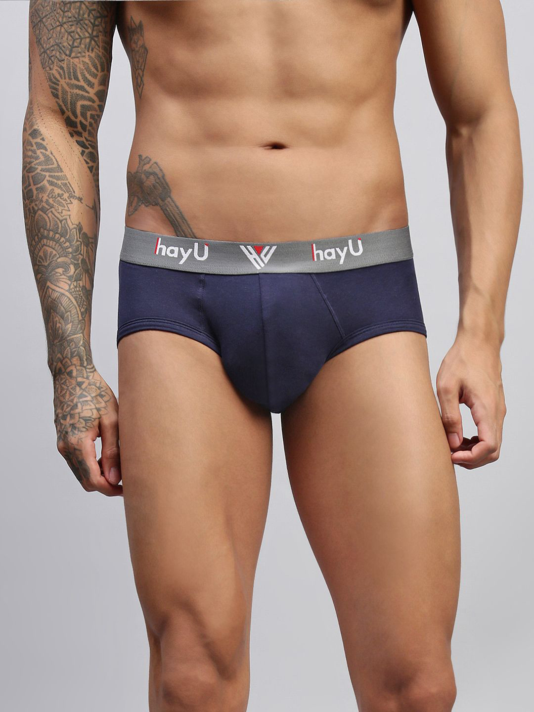 HAYU Compact Cotton Basic Briefs HUBF_005_BU_1PC