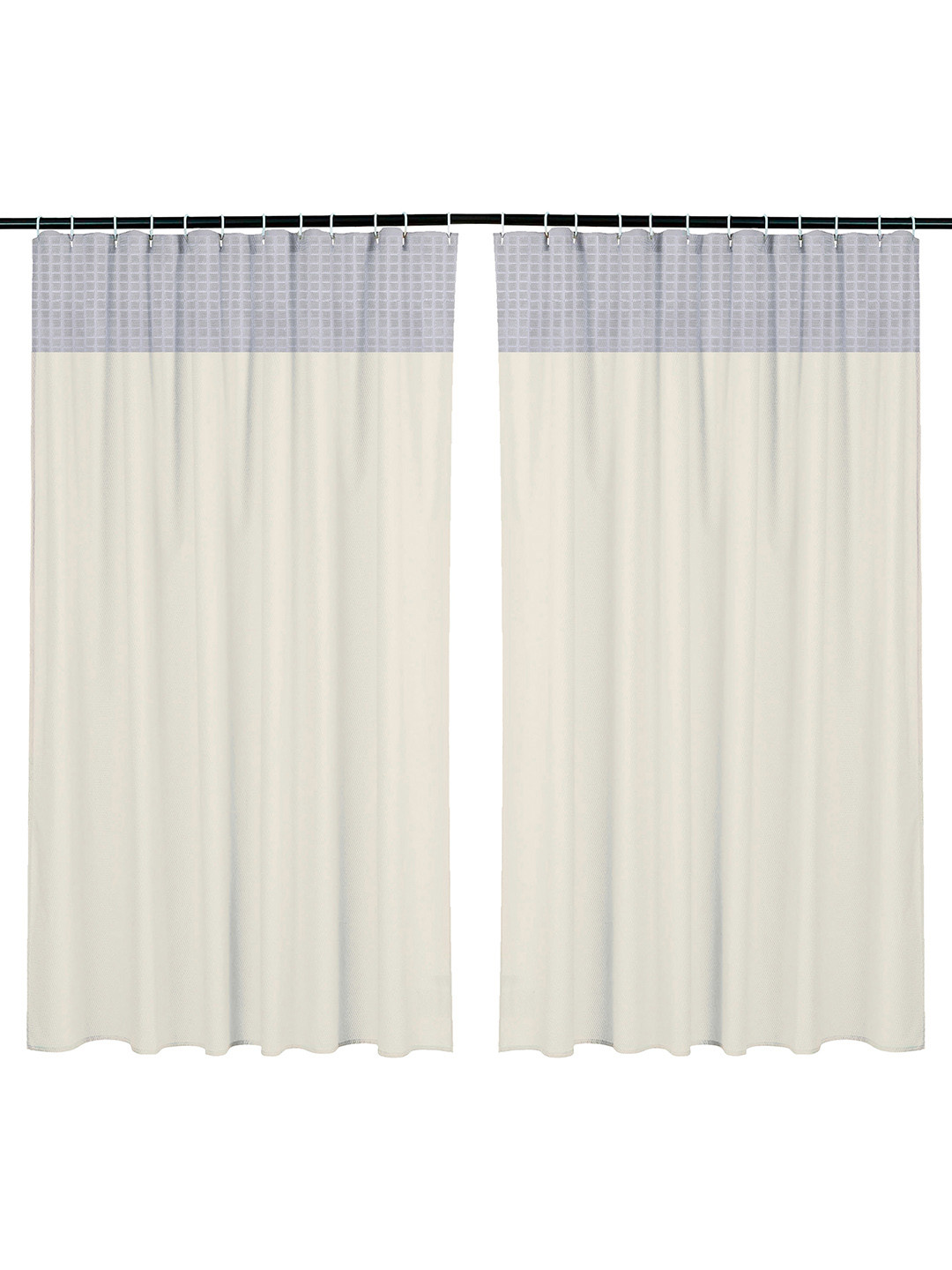 Aura Curtains Cream 2 Pieces Black Out Hospital Bed Curtains