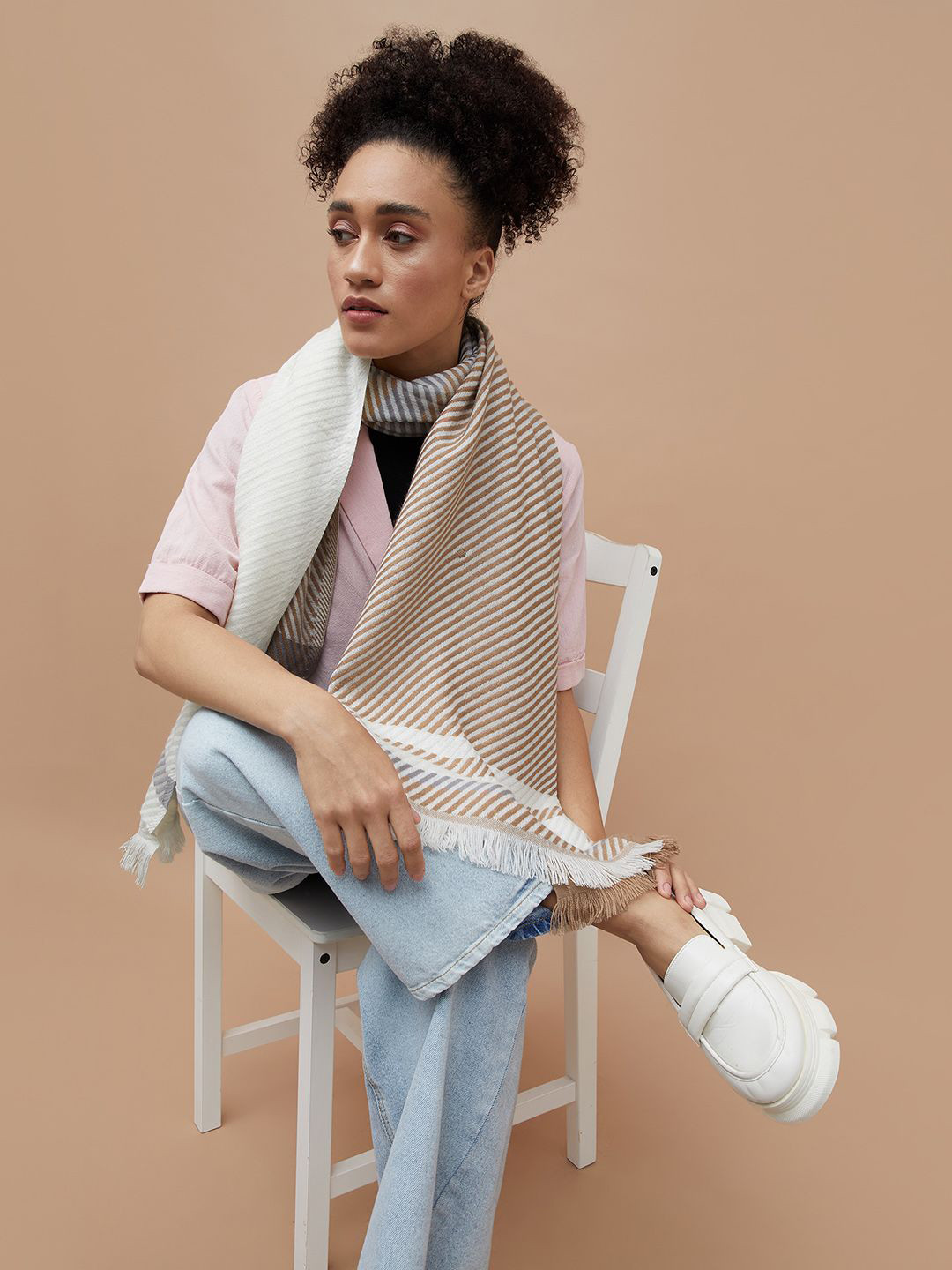 Ginger by Lifestyle Striped Stole