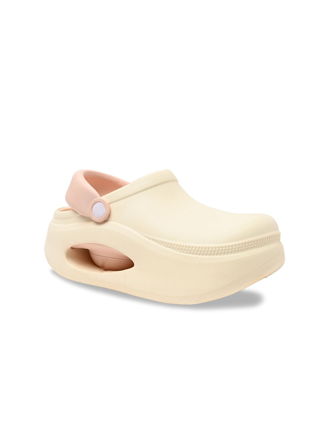 CAI Women Pink And Cream Cloud Clog