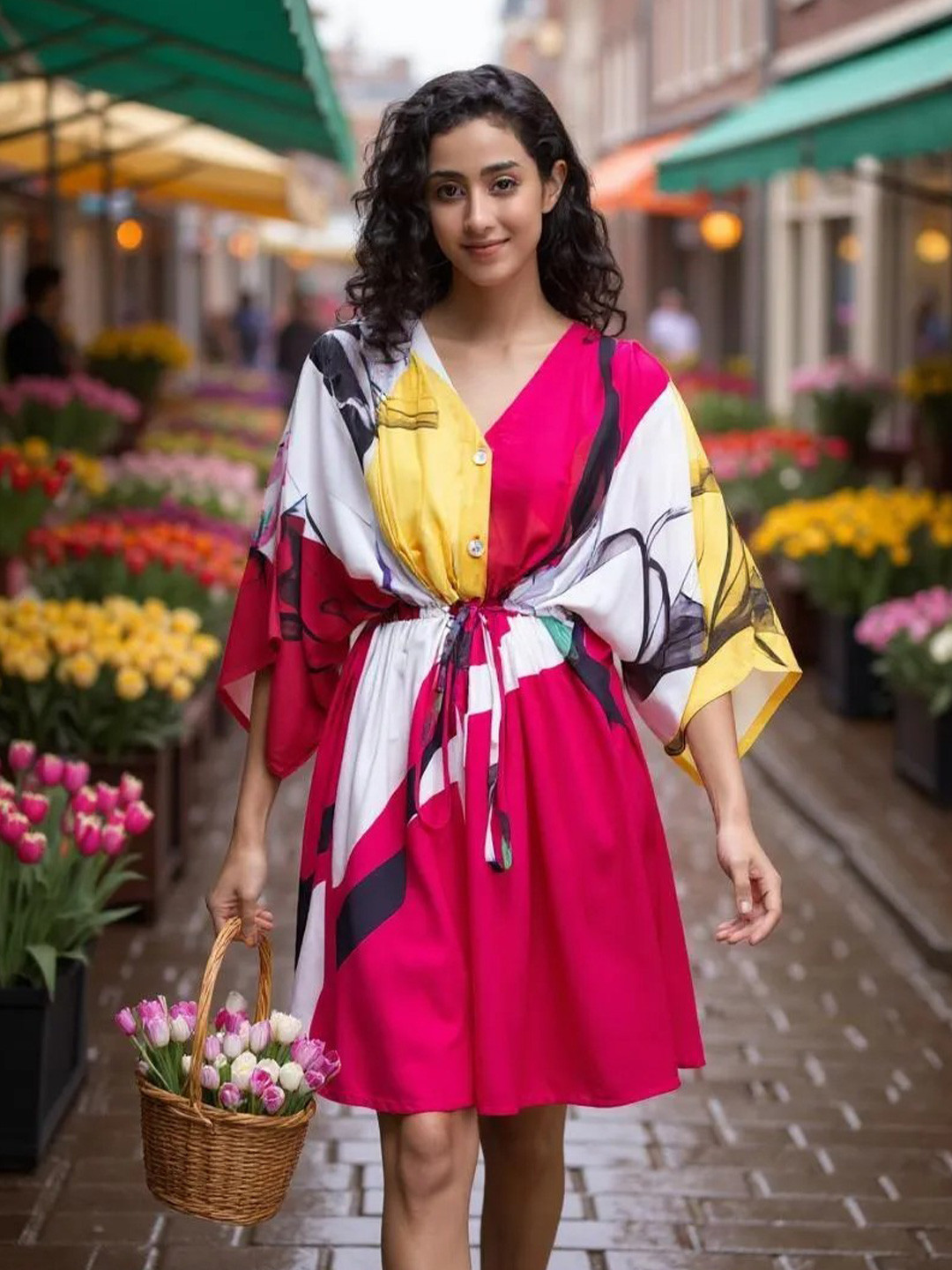 INUKA Print A-Line Dress