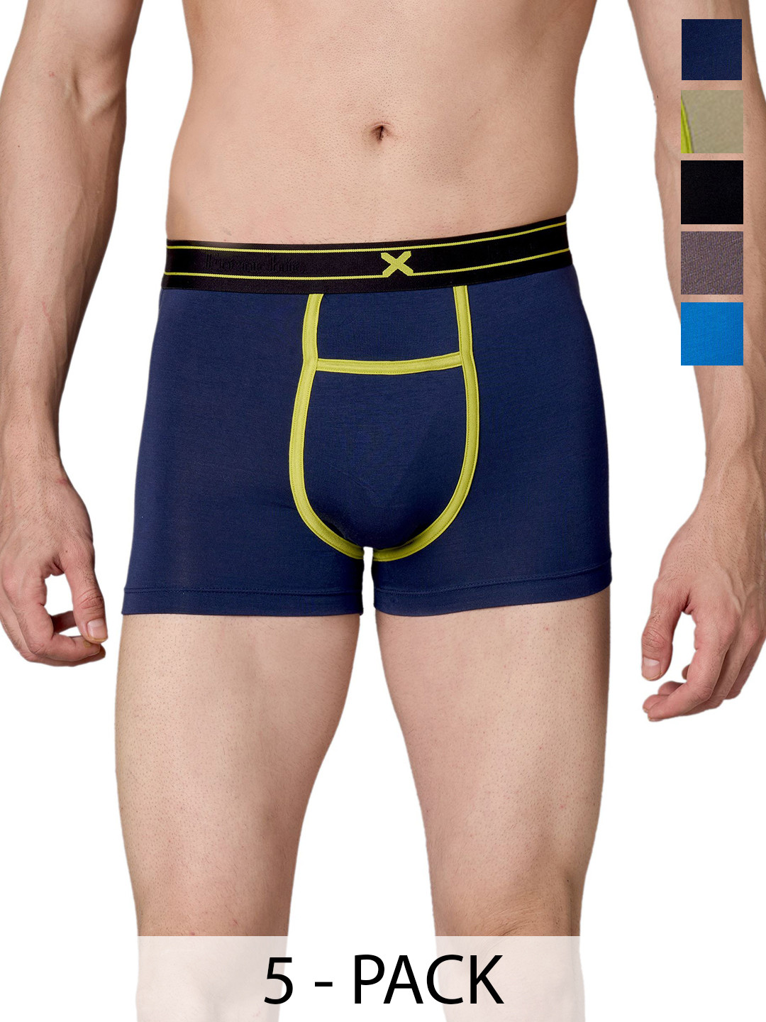 FRENCHIE Pack Of 5 Short Trunks