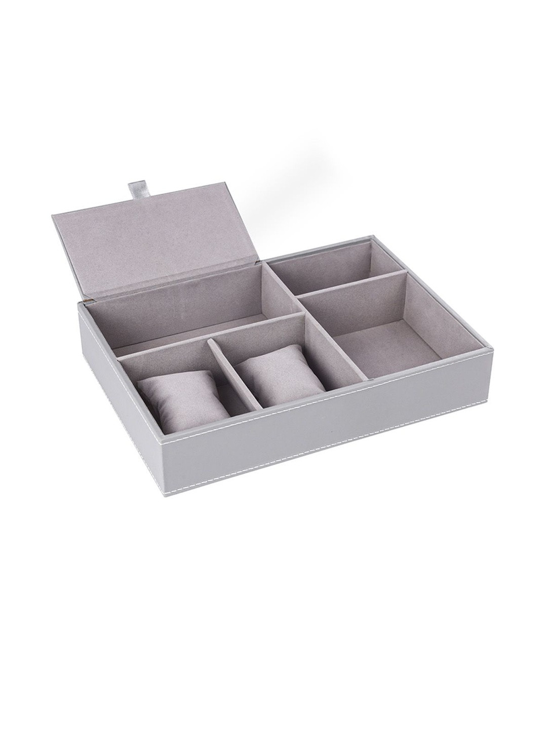 Myntra Elegant Homes Grey Set of 1 Synthetic Leather Watch Organiser