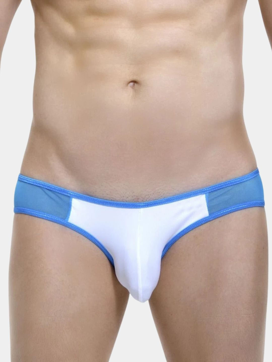 MOODSTRING Men Low-Rise Color-Blocked Knitted Thong Briefs