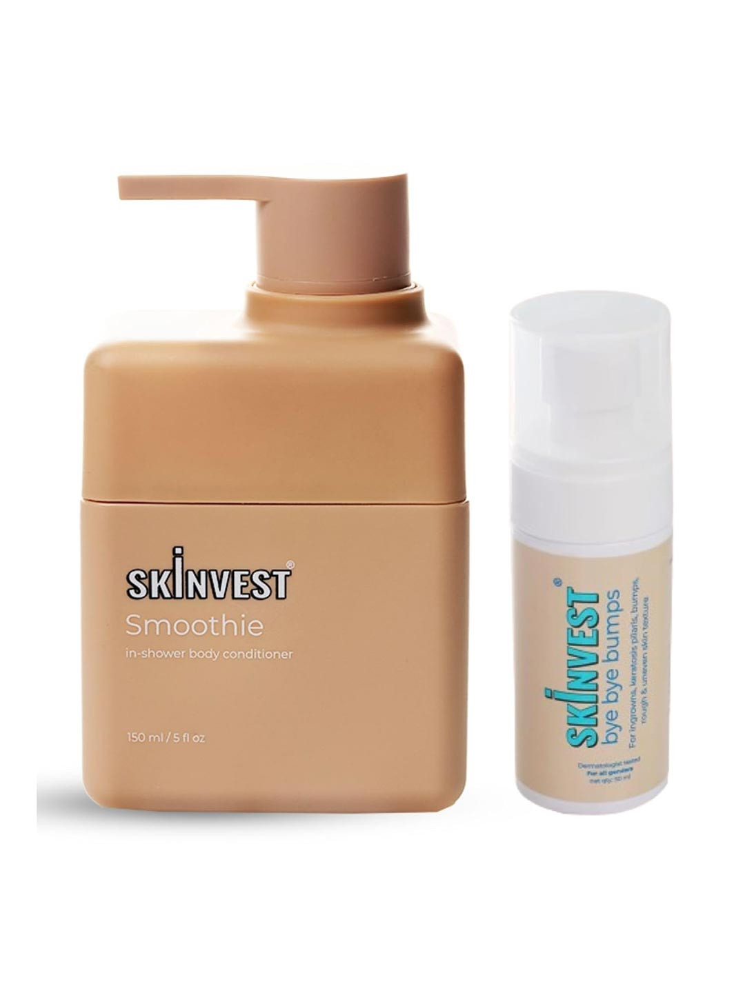 SKINVEST Smoothie In-Shower Body Conditioner -150ml & Bye Bye Bumps Exfoliating Mist -50ml