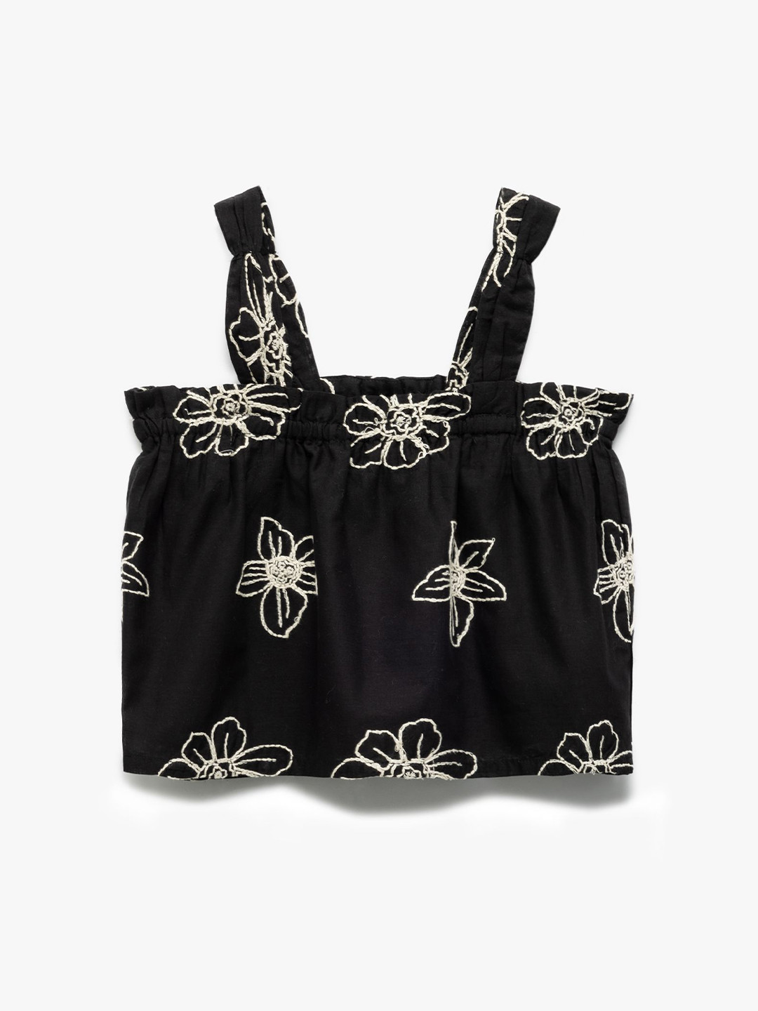 Koton Gilrs Embroidered Cotton Bralette Top