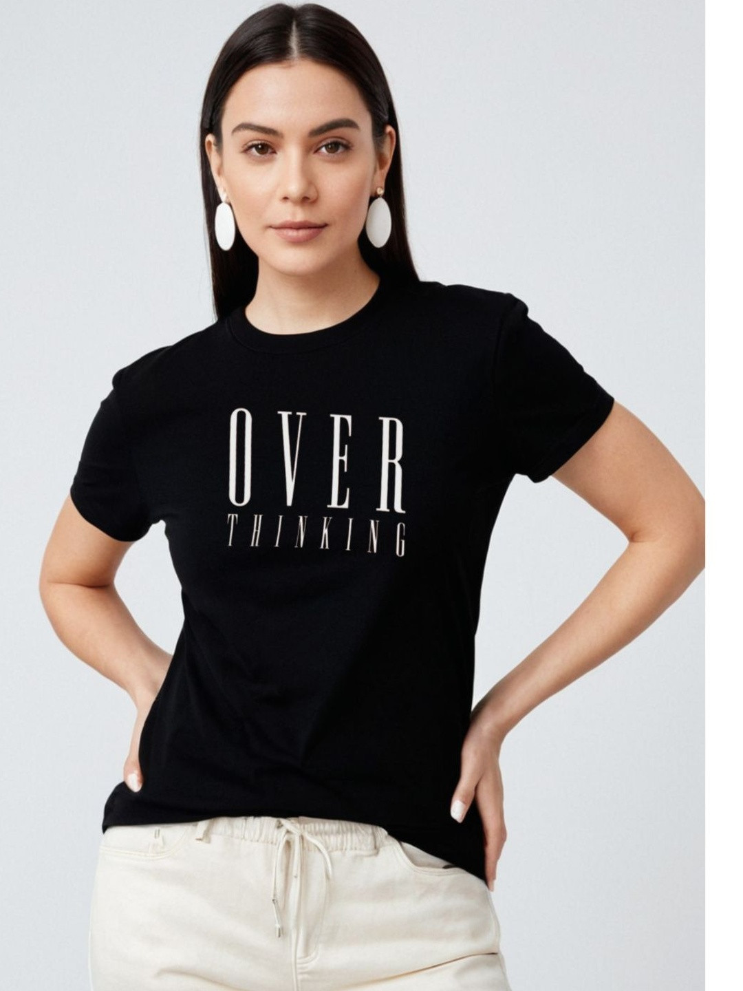 Requin Women Typography Printed T-shirt