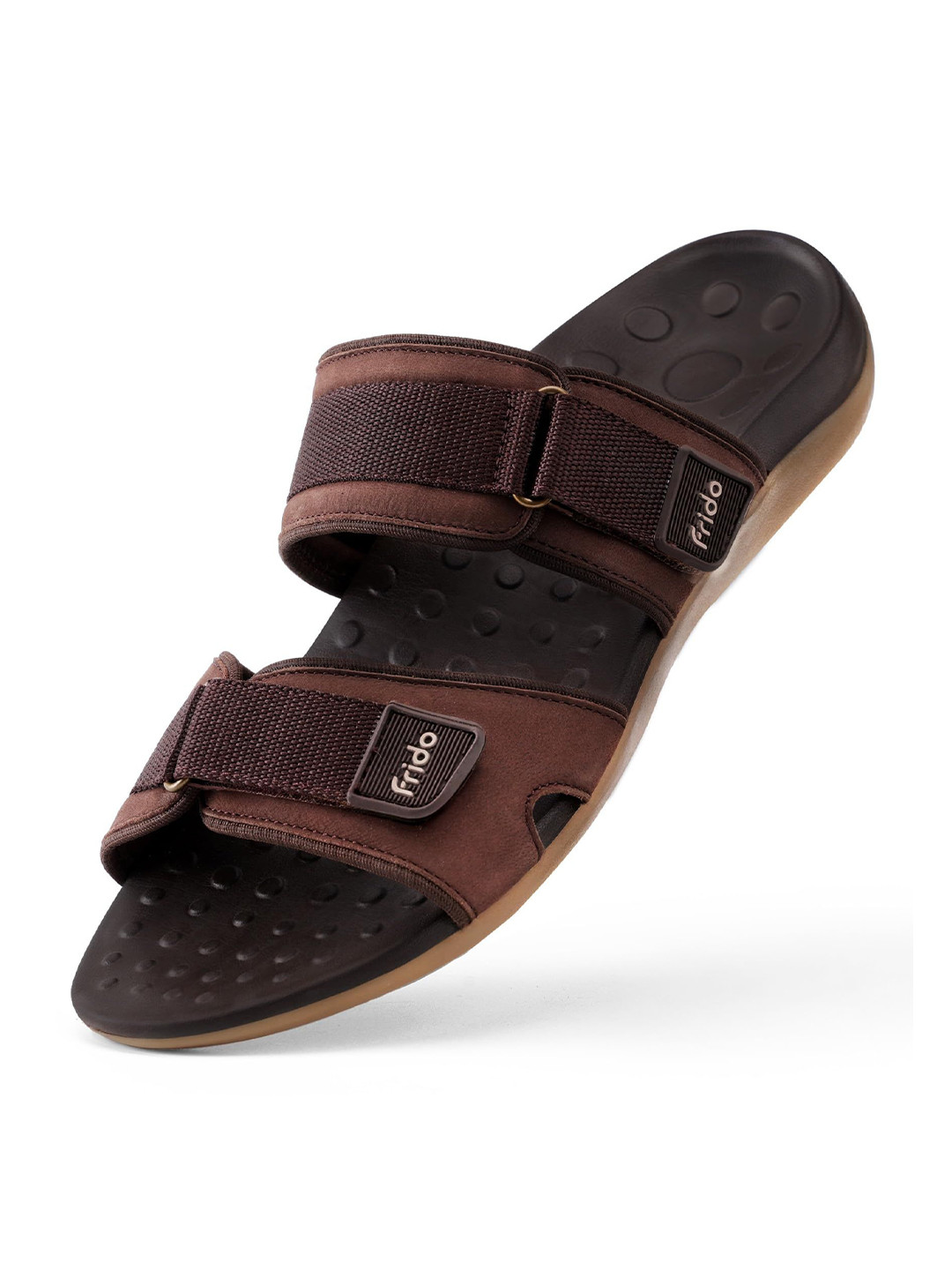 FRIDO Leather Ortholite Dual Strap Comfort Sandals