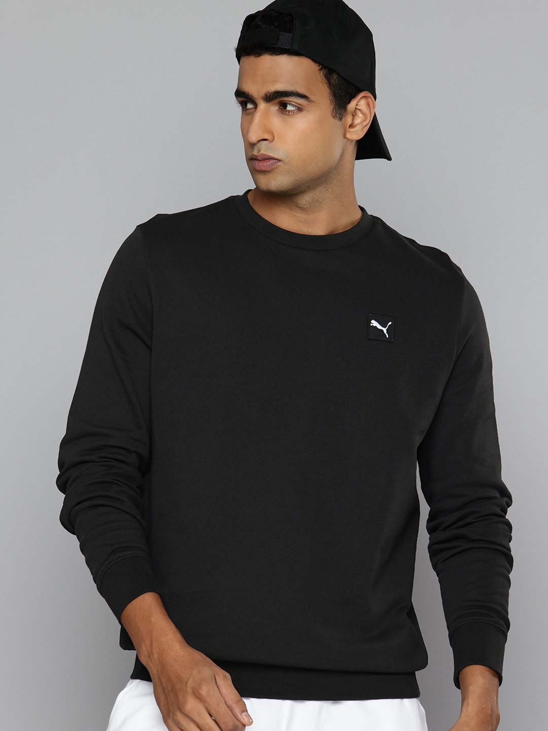 Puma Essentials Elevated Applique Pure Cotton Sweatshirt