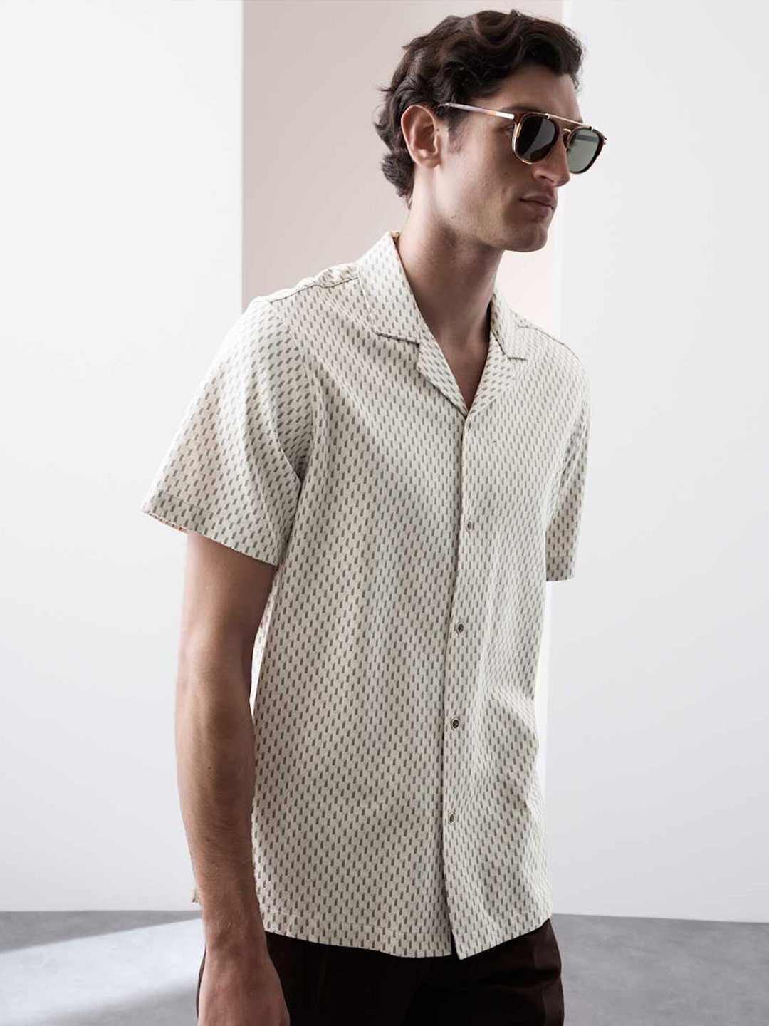 Marks & Spencer AUTOGRAPH Regular Fit Pure Cotton Short Sleeve Shirt
