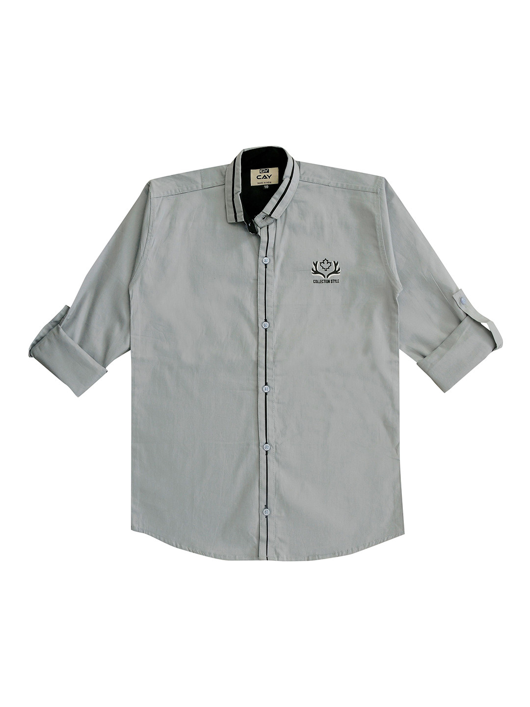 CAY Boys Standard Spread Collar Cotton Shirt