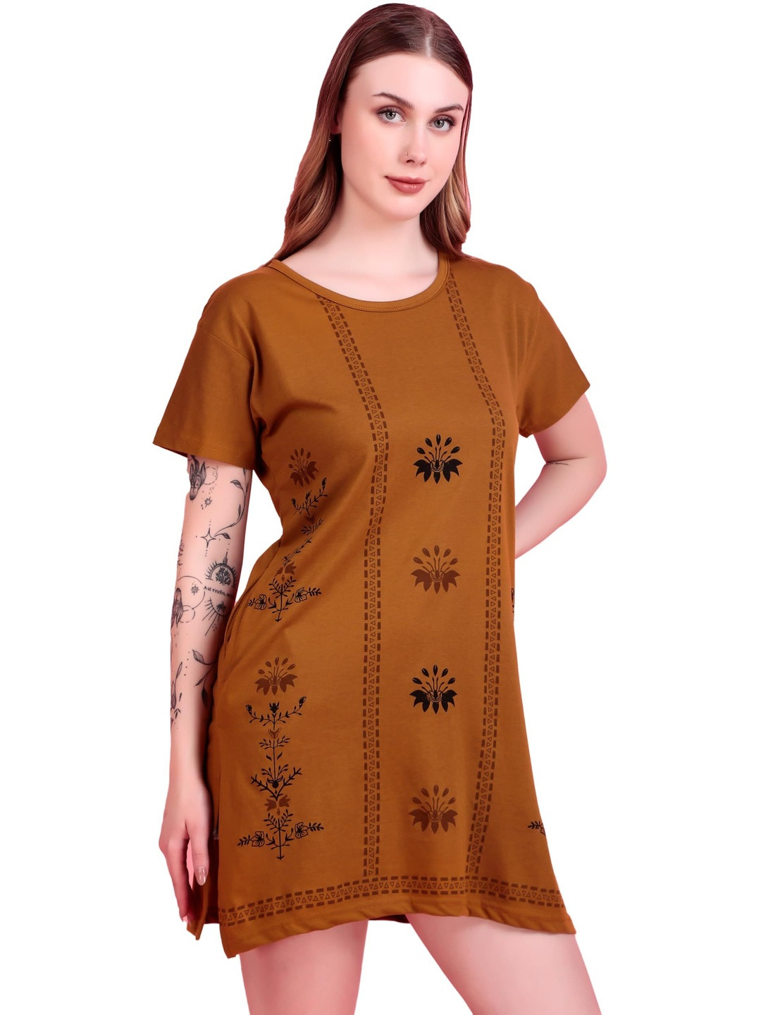 D-LINE Women Floral Printed Dress
