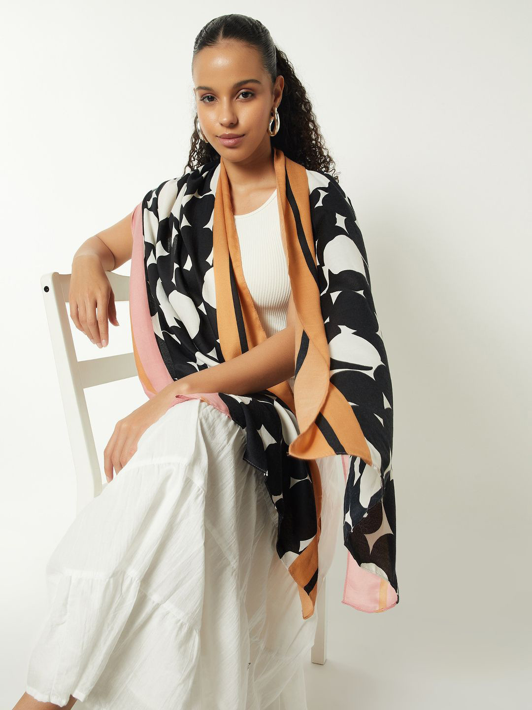 max Women Abstract Printed Stole