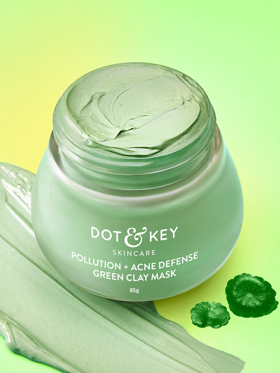 DOT & KEY Anti-Acne Salicylic Green Clay Face Mask to Reduces Dark Spots & Balance Oil-85g