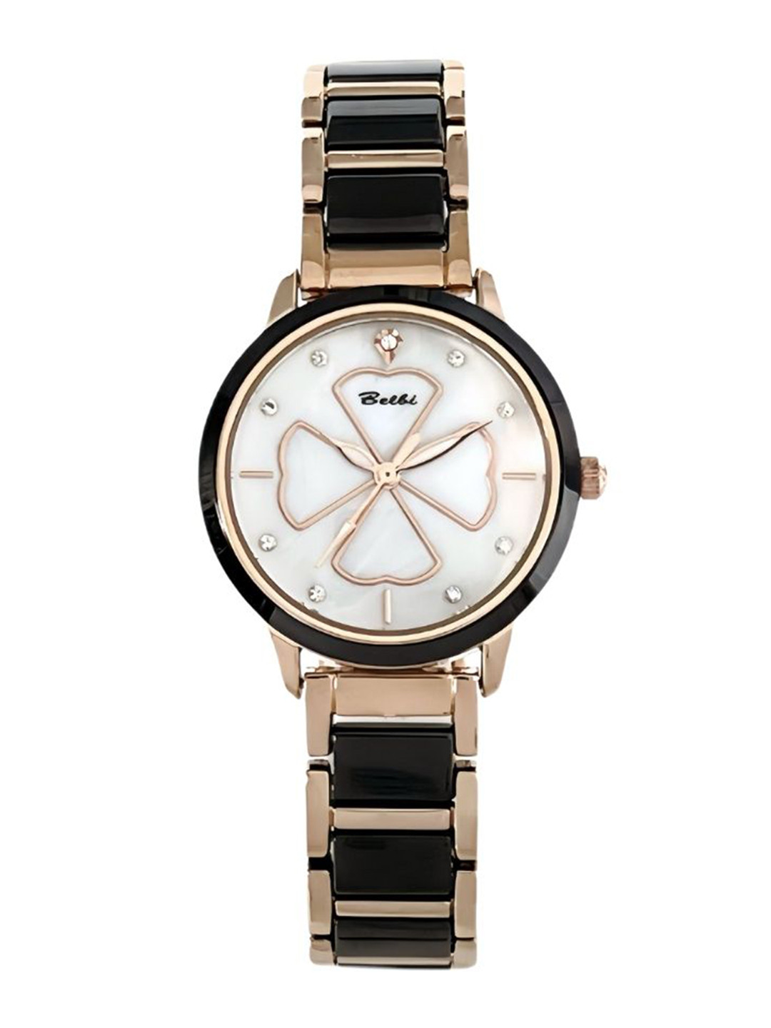 Belbi Women Embellished Dial & Bracelet Style Straps Analogue Watch BL56_751771136731