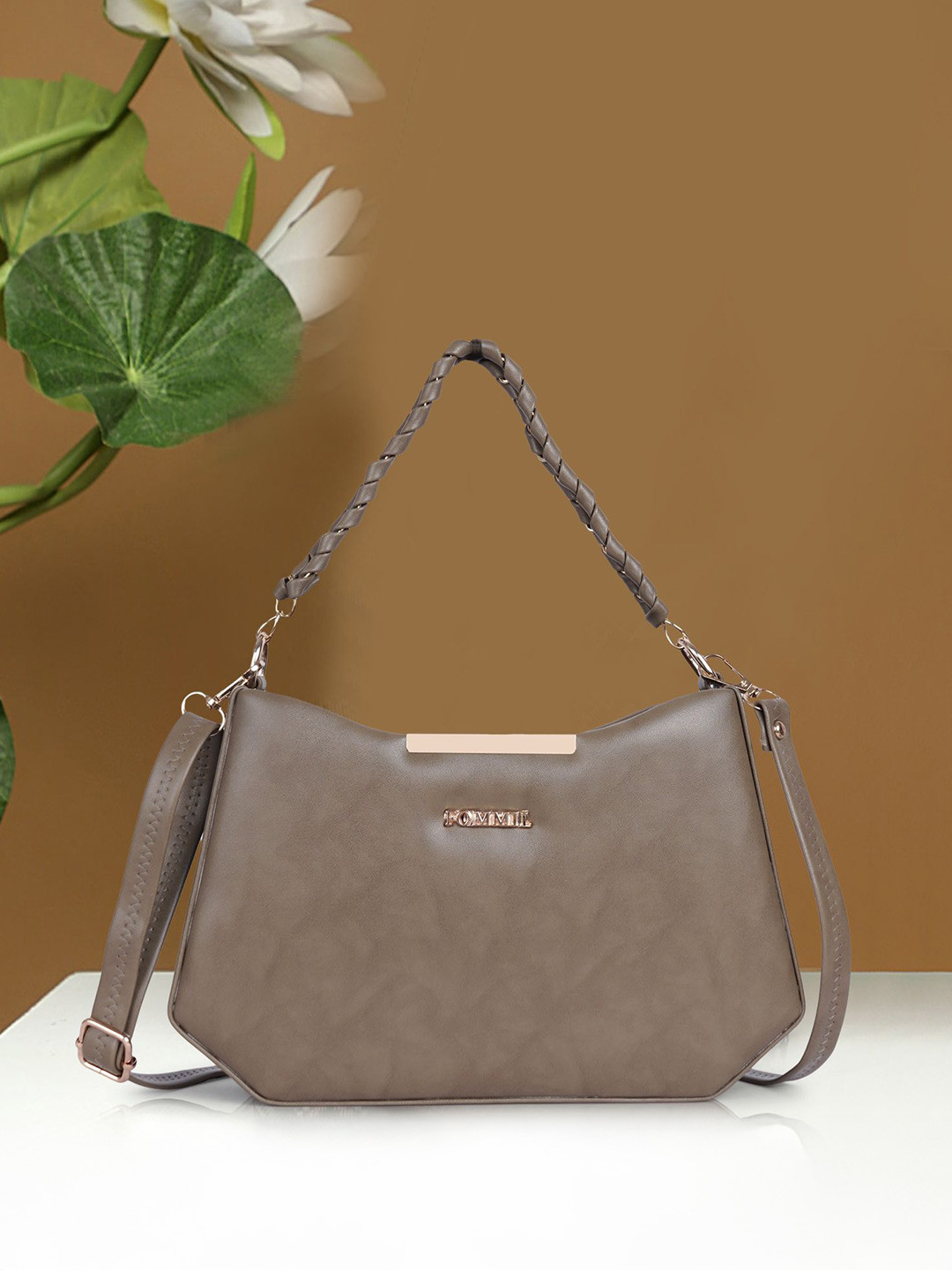 FOMMIL Self Design Detachable Strap Crossbody Sling Bag