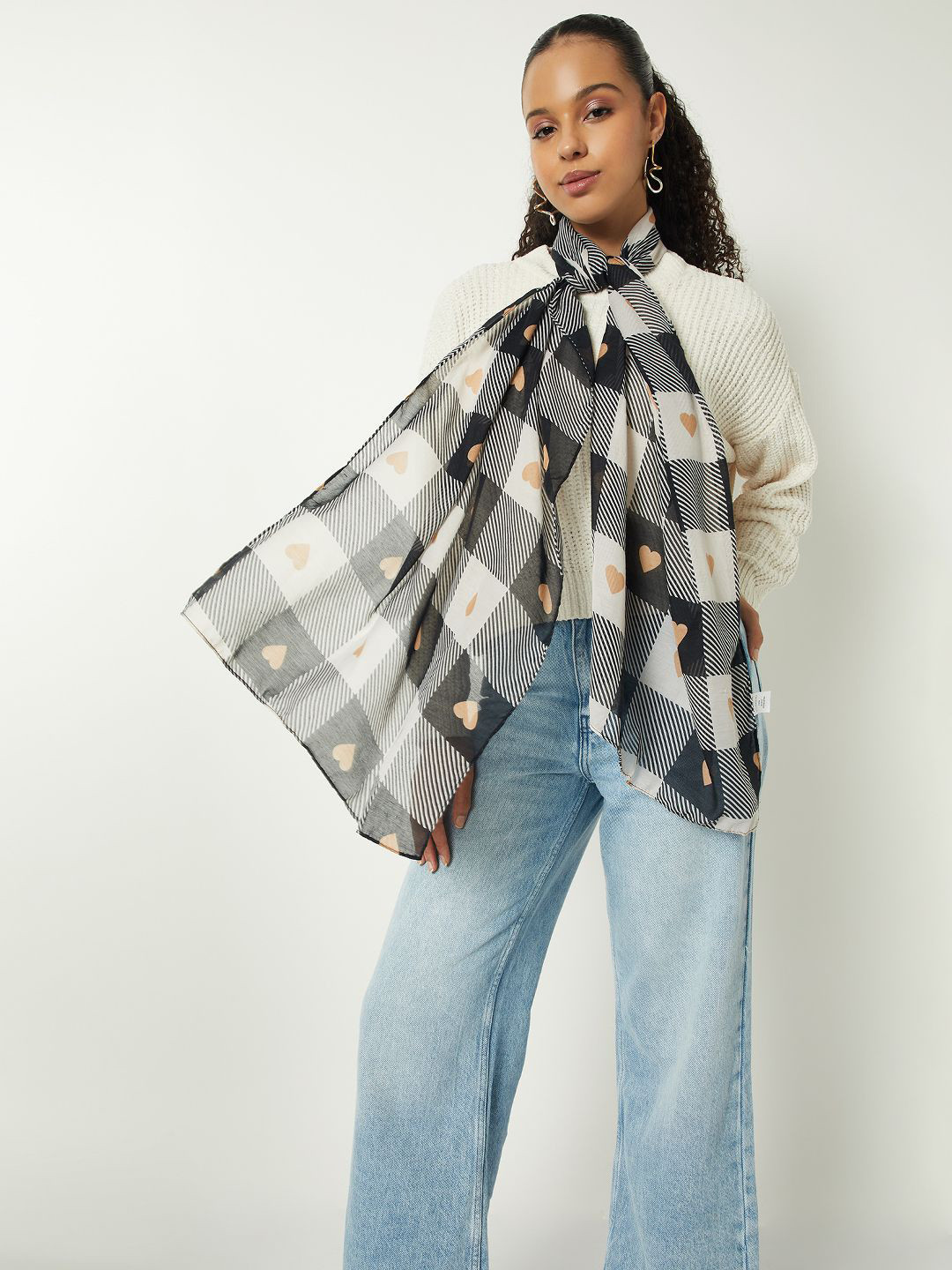 max Checked Cotton Stole