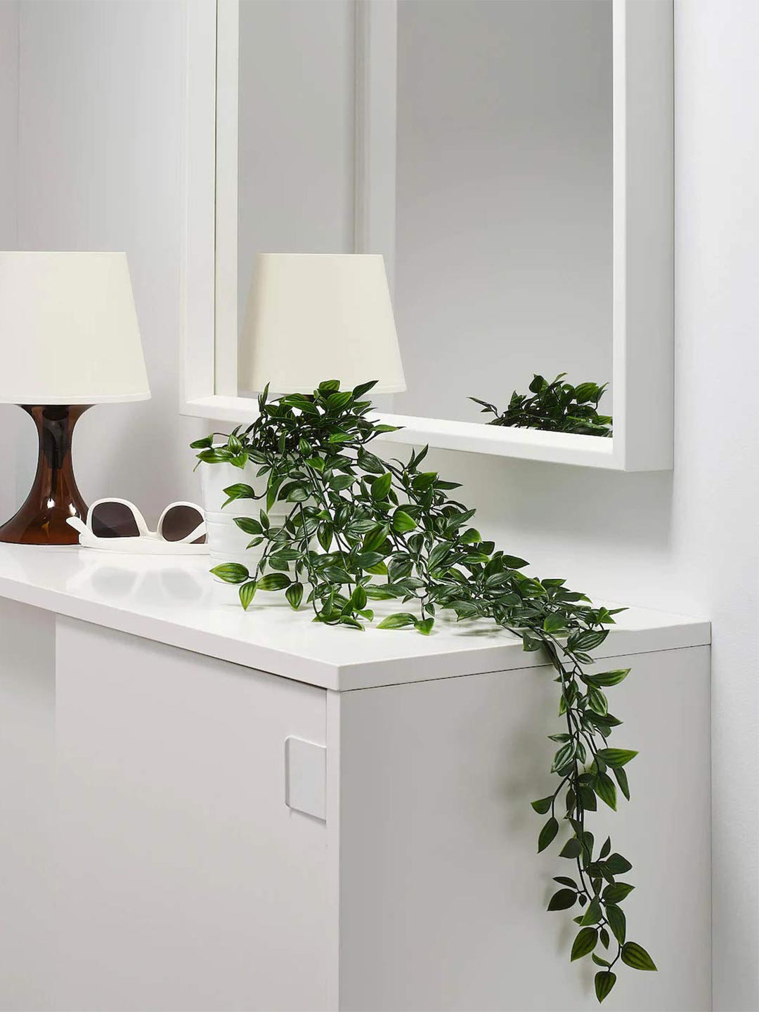 paperi Green 10 Pieces Hanging Artificial Plants With Pots