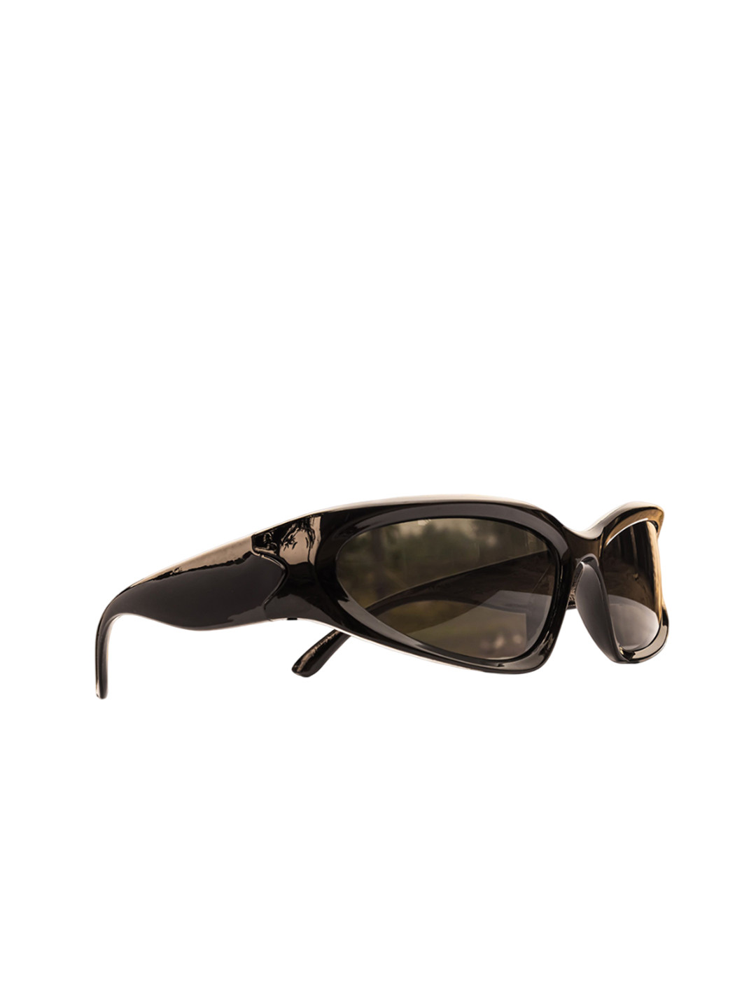 Jiebo Unisex Black Lens & Black Sports Sunglasses With UV Protected Lens