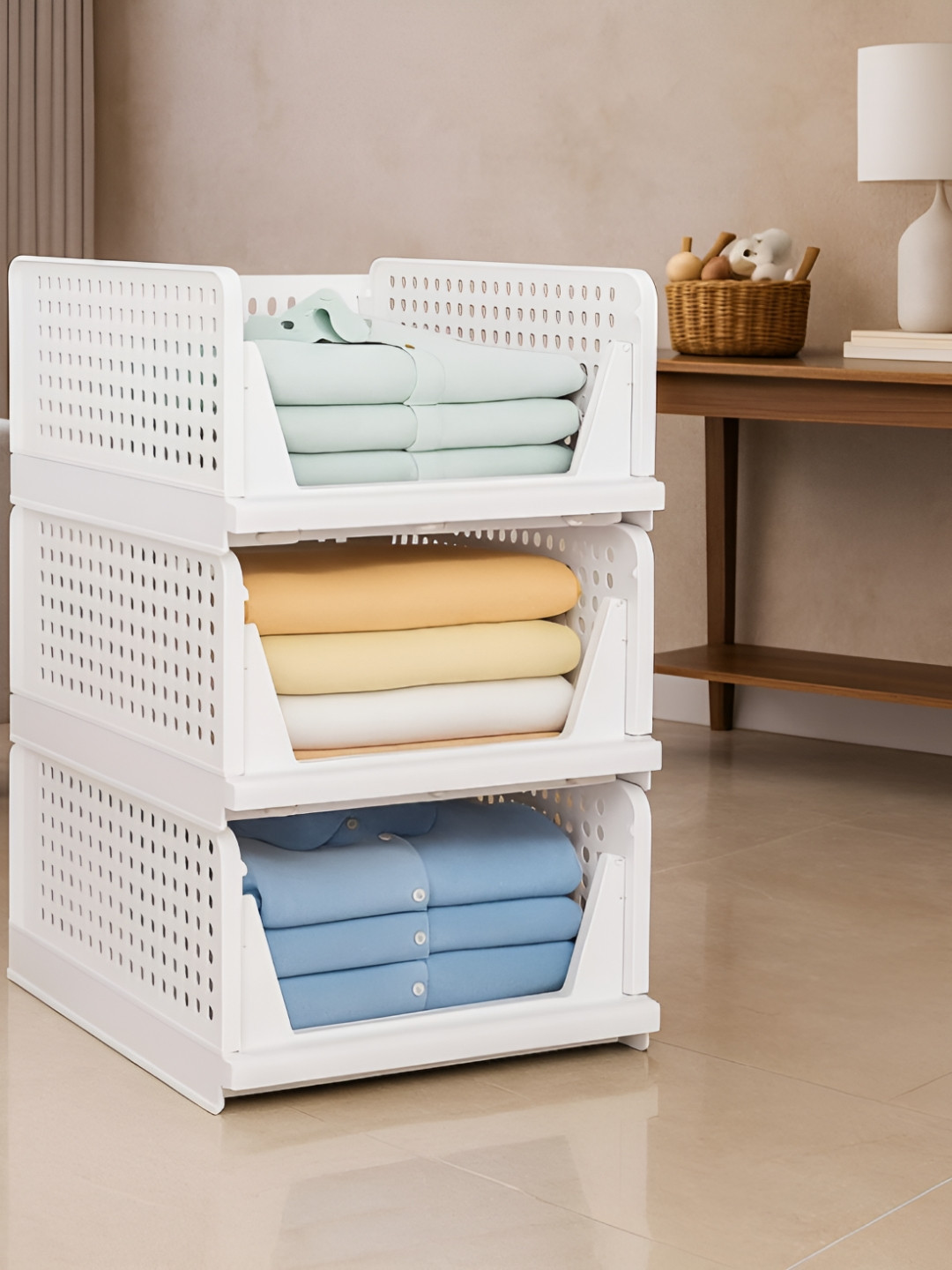 JD FRESH White Resistant Multi-Utility Organiser