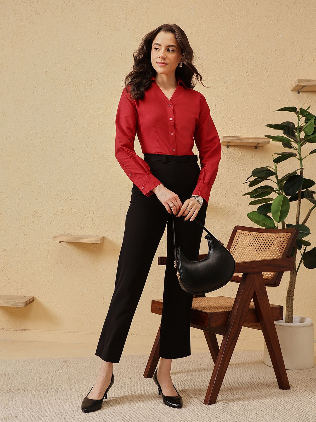 Molly & Michel Comfort Slim Fit Cotton Shirt