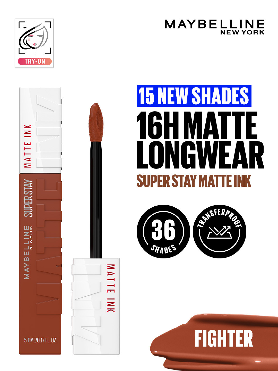 Maybelline New York Super Stay Matte Ink Liquid Lipstick - 75 Fighter
