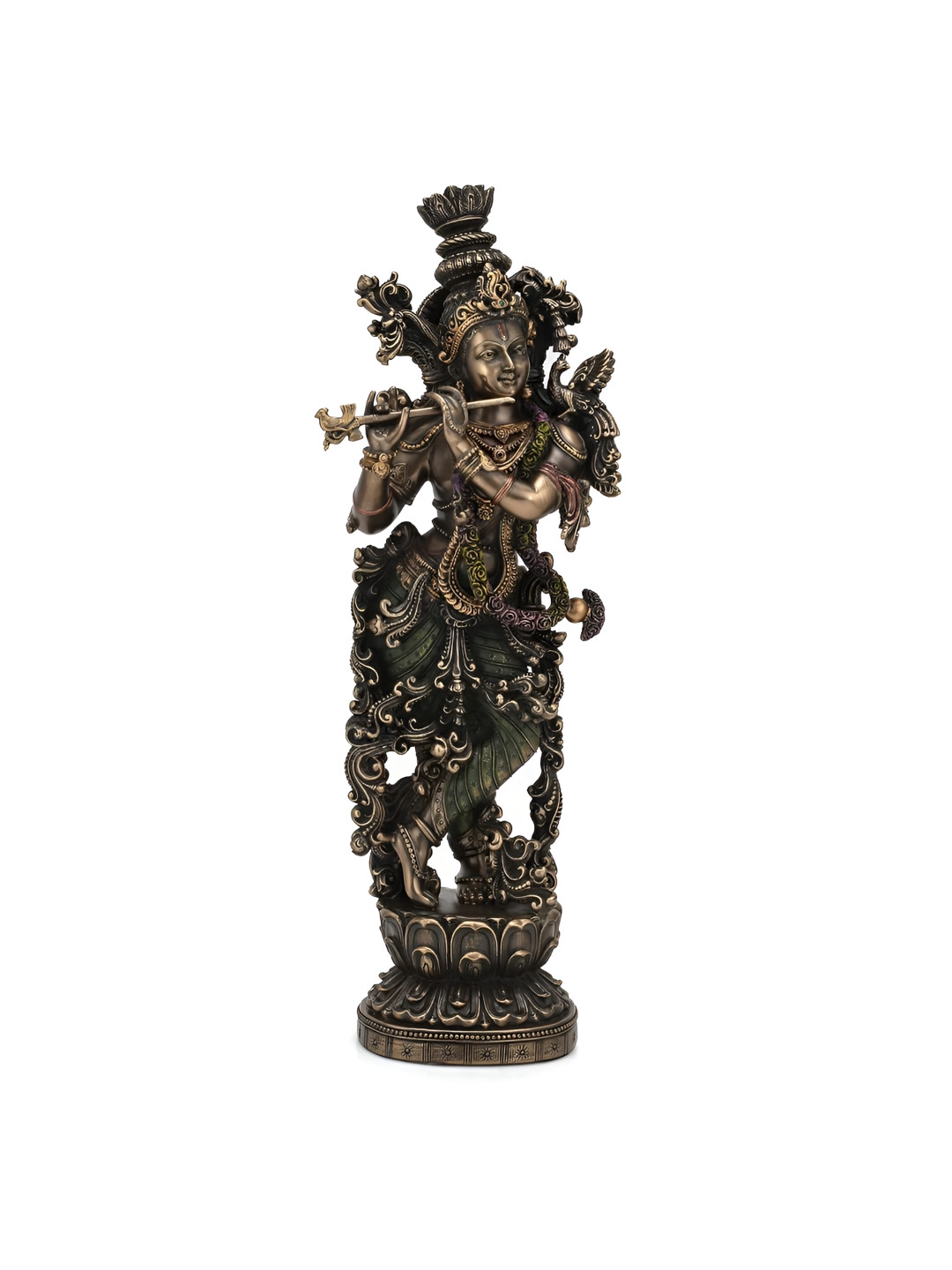 CraftVatika Spiritual & Festive Dcor Collection Bronze-Toned Religious Idol Showpiece
