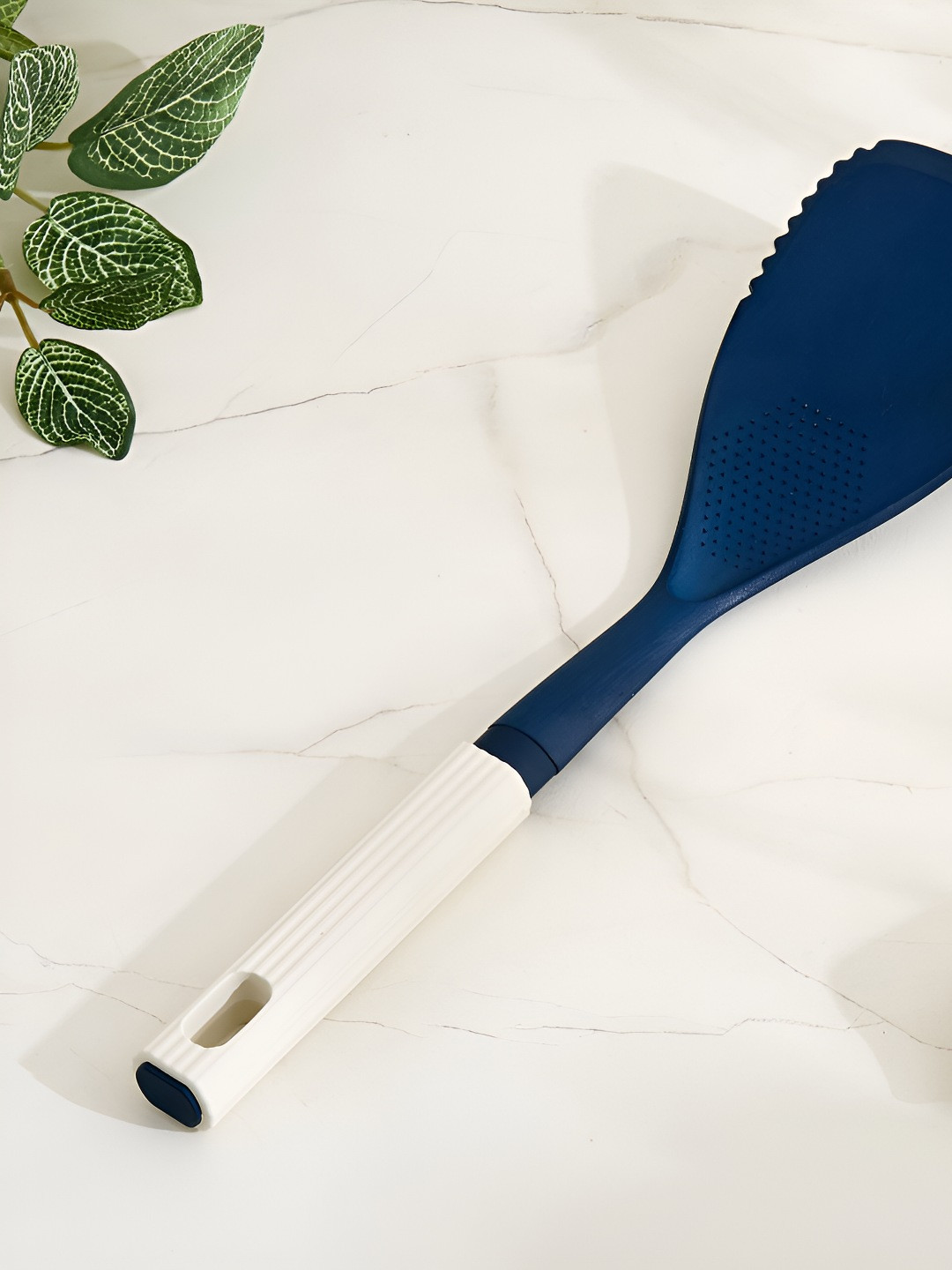 Home Centre Regal Luxe Crest Blue & White Textured Turner