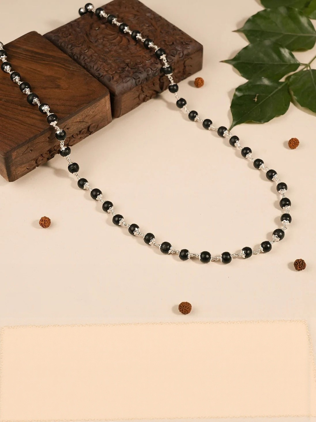 Uniqon Unisex Stainless Steel Beaded Chain