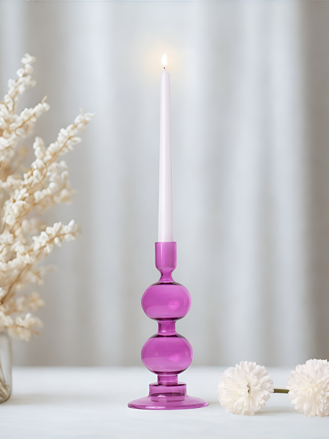 haus & kinder Purple Luma Amethyst Candle Holder