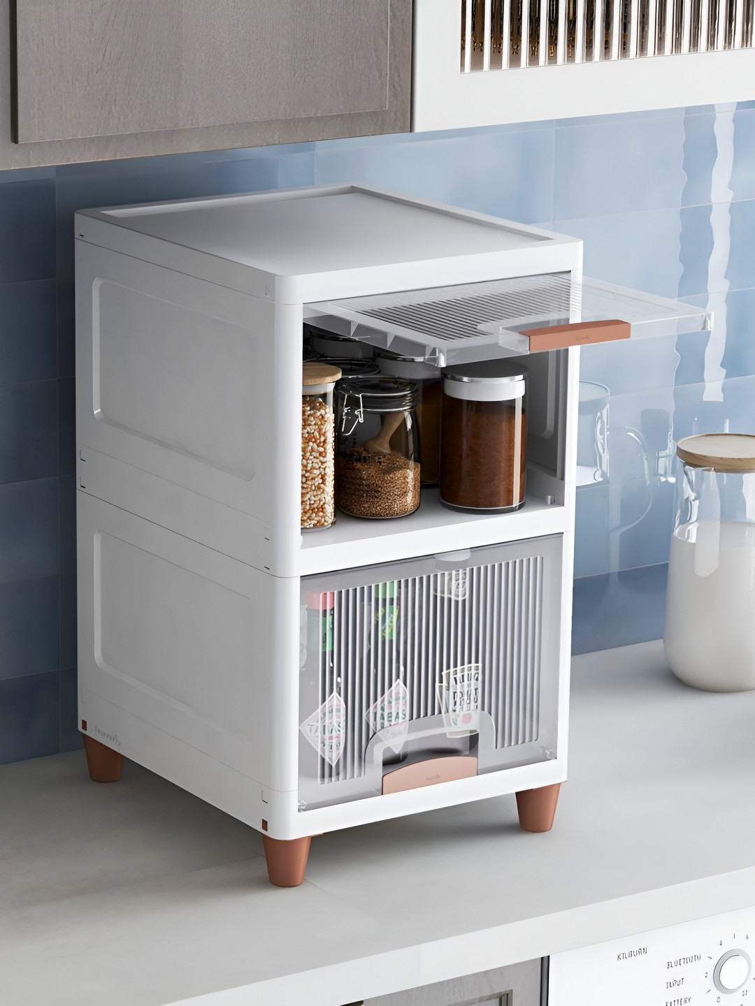 JD FRESH Transparent Crack Resistant Multi-Utility Organiser