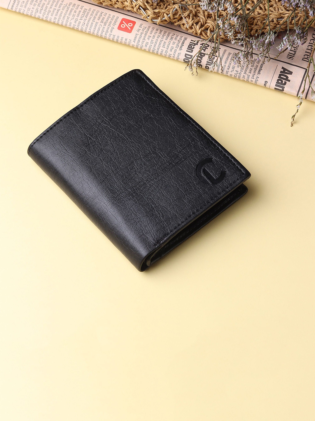 CRAFT LINE Men PU Two Fold Wallet