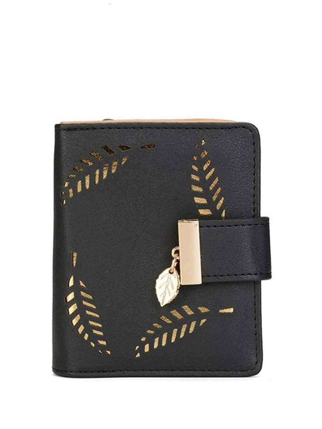 Womanix Women Embellished Cut Work Detachable Flap Two Fold Wallet