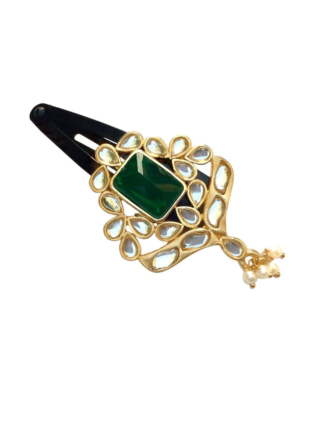 FURE Women Embellished Metal Tic Tac Hair Clip