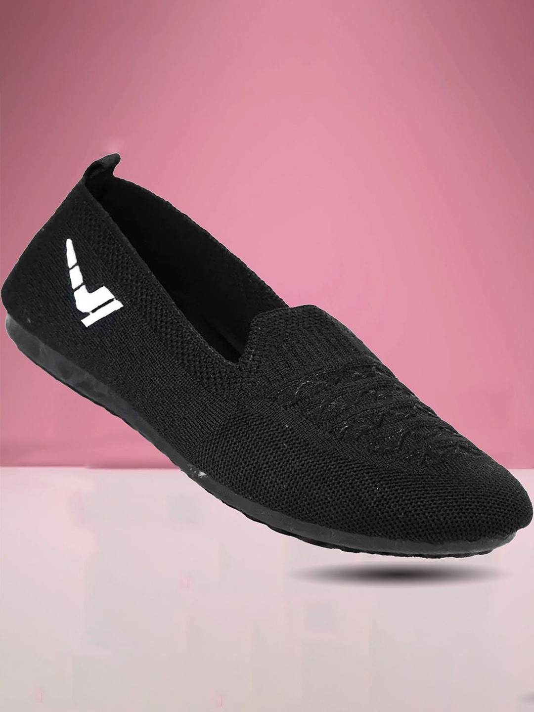 ELECANT Women Mesh Round Toe Slip-On Sneakers
