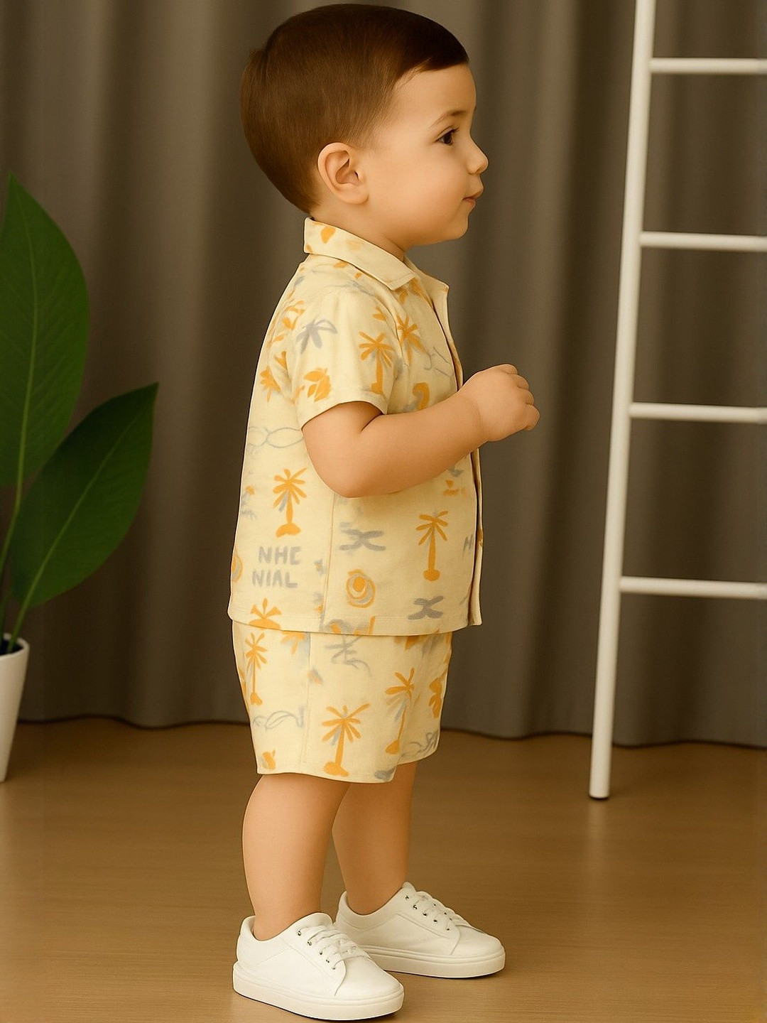 SW SWAGHOSH Boys Printed Shirt with Shorts