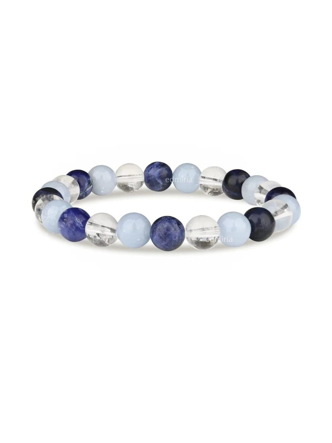 EDMIRIA Unisex Multi Ceramic Elasticated Healing Bracelet