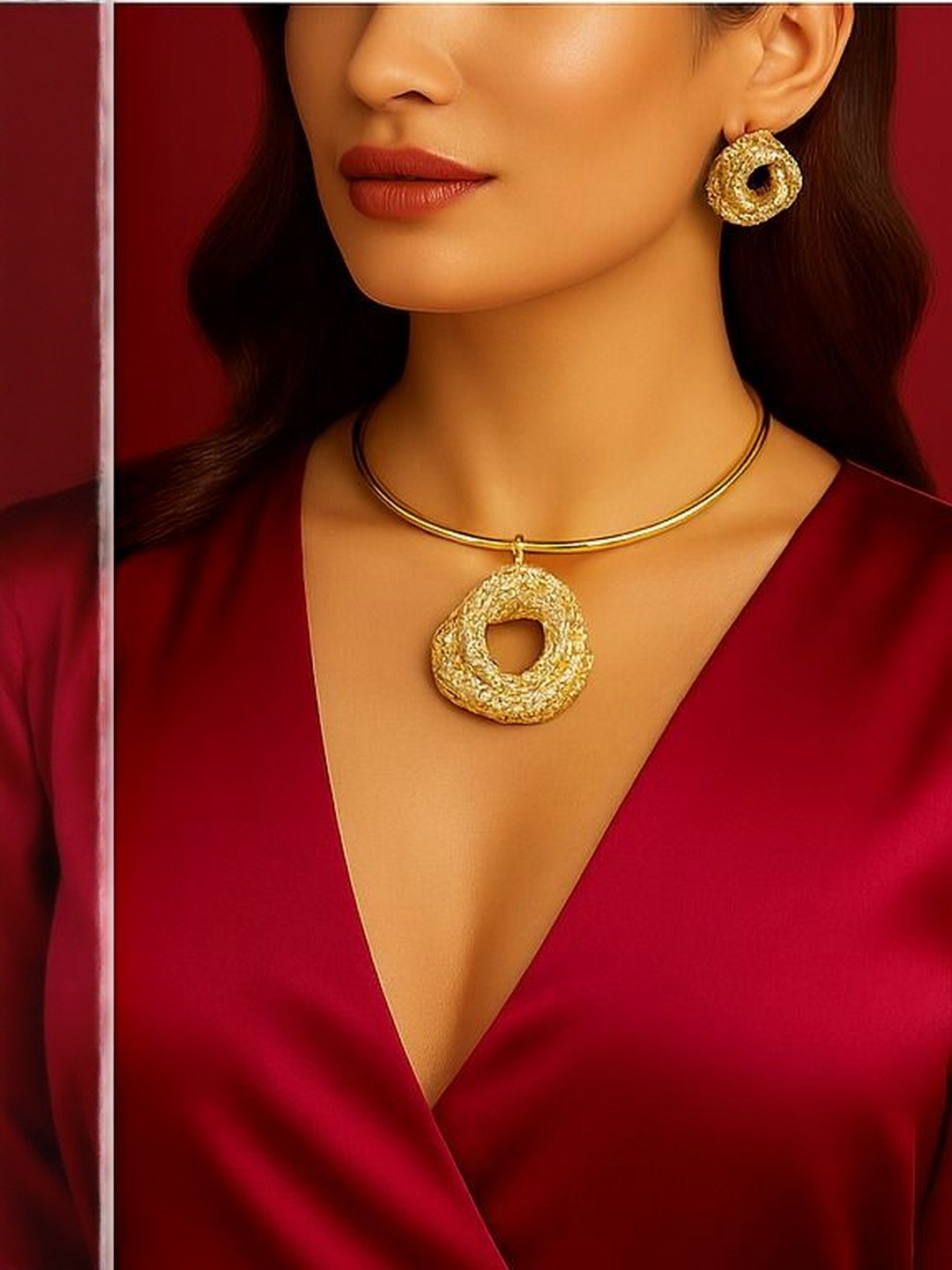 Nui Gold-Plated Contemporary Jewellery Set