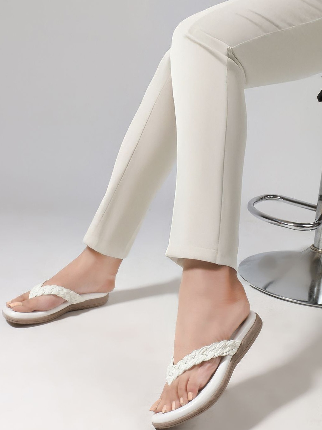 SUKUN Women Braided Comfort Flats