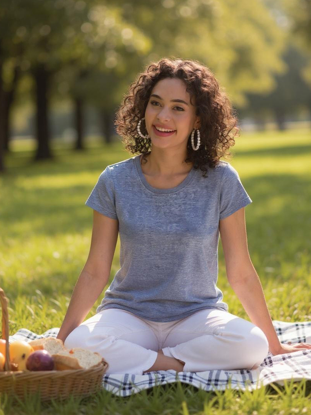 INUKA Women Solid Round Neck T-shirt